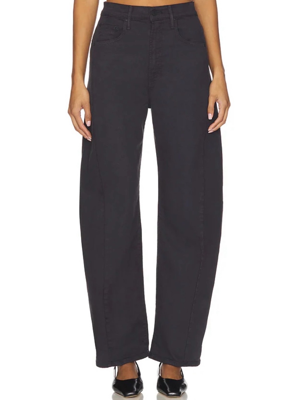 Mother The Half-Pipe Flood Jeans Cats And Dogs / Faded Black 27